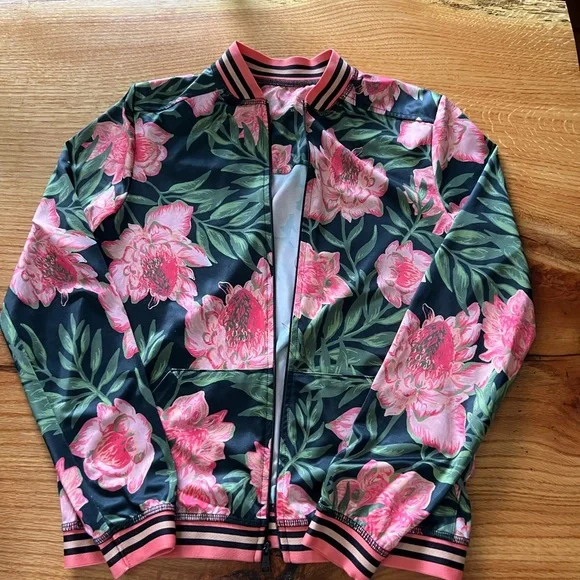 Beyond Yoga Floral Bomber Jacket - Picture 2 of 4
